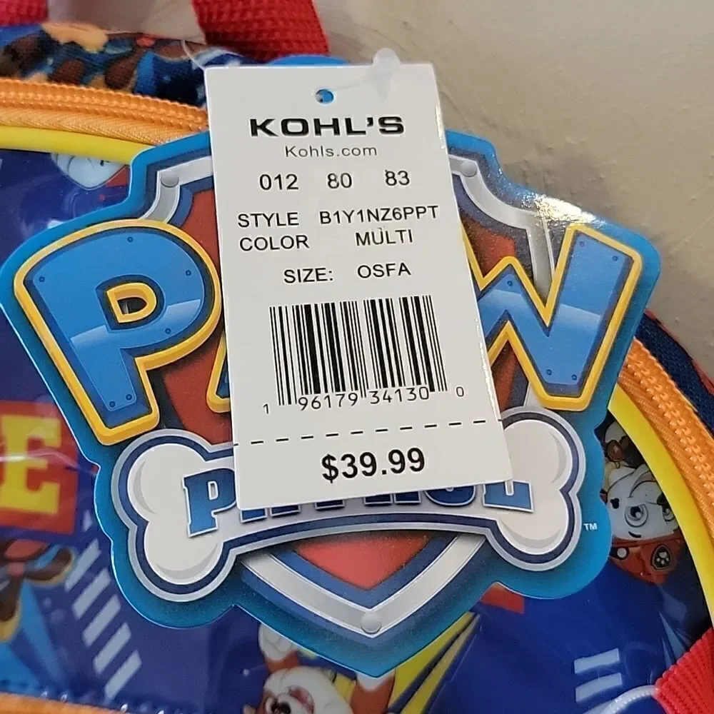 PAW PATROL 5-PIECE BACKPACK SET - NEW!